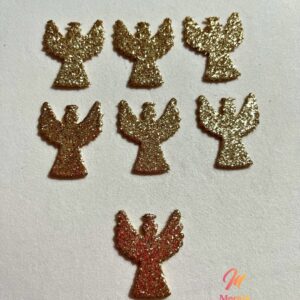 10 Apliques em e.v.a para laços pet ano novo ANJINHO 01