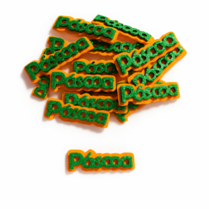 50 Apliques em e.v.a para laços pet páscoa PÁSCOA LARANJA