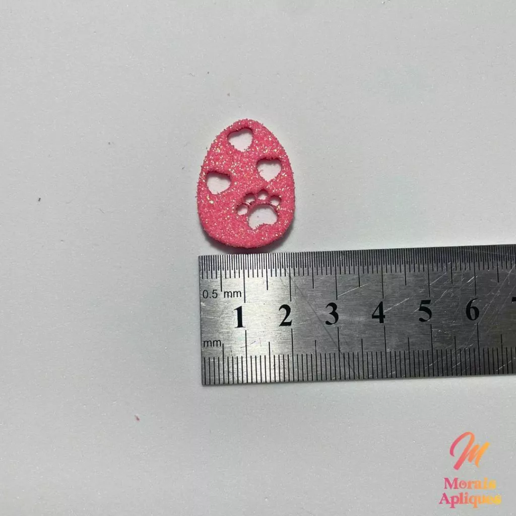 50 apliques em e.v.a para laço pet páscoa OVO COM PATINHA - Imagem 3