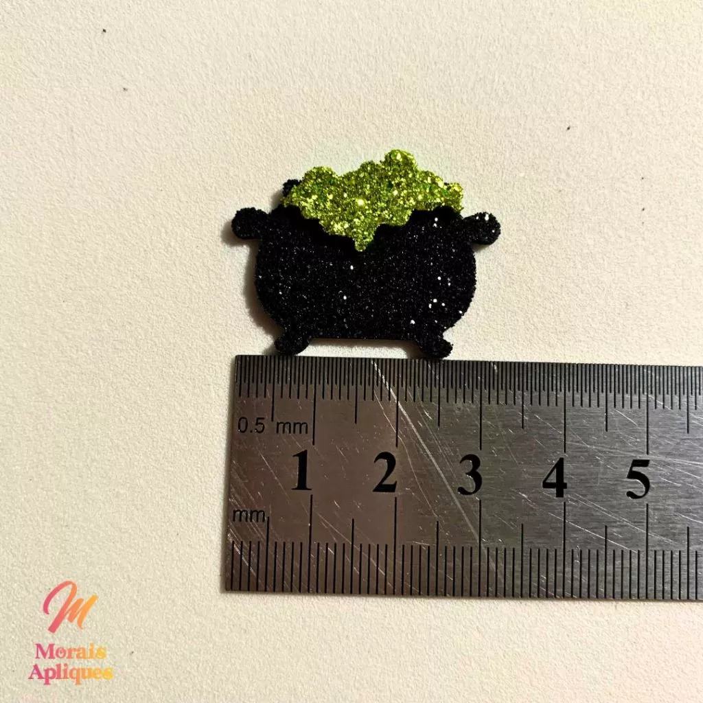 10 apliques em e.v.a para laço pet halloween CALDEIRÃO - Imagem 4