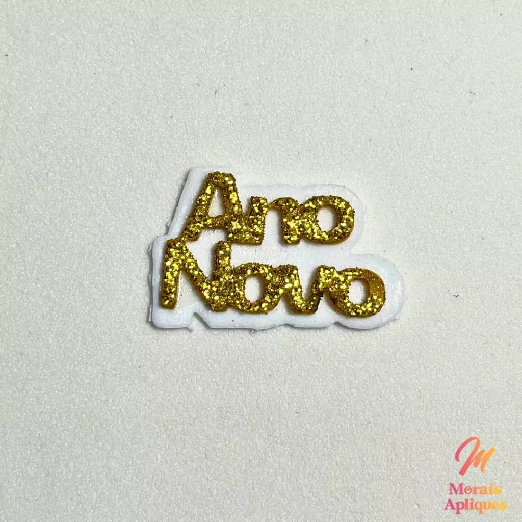 10 apliques em e.v.a para laço pet ANO NOVO - Imagem 3